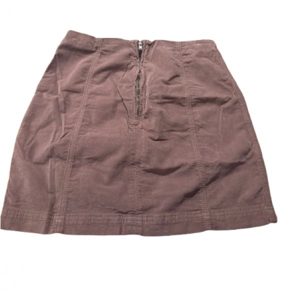 Free People Light Brown Corduroy Skirt Size 8 - Picture 6 of 6